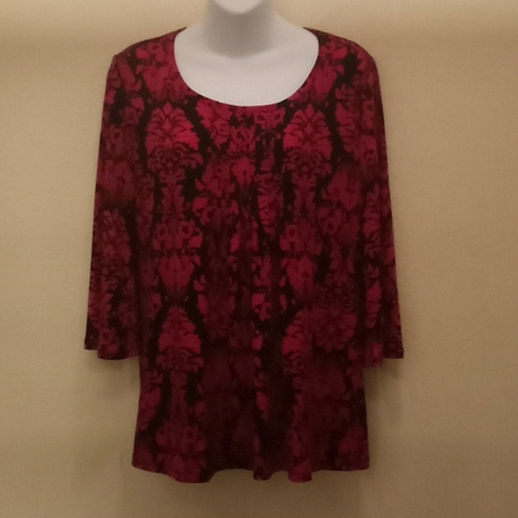 Susan Graver Printed Blouse - Picture 3 of 12